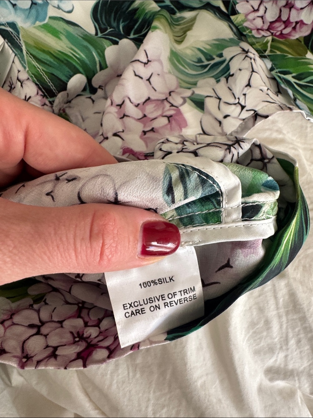 Dolce & Gabbana Floral silk Hydrangea Pajama Set - Picture 4 of 4